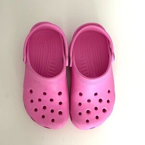 Pink Classic Crocs Size 1